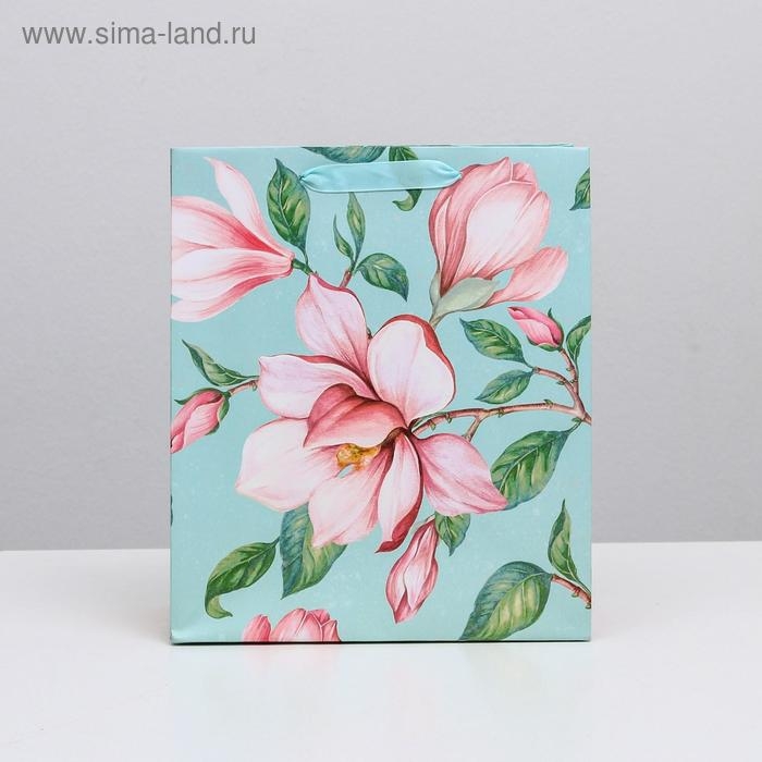 Пакет подарочный ламинированный вертикальный, упаковка, «Магнолия», ML 23 х 27 х 11,5 см Пакет подарочный ламинированный вертикальный, упаковка, «Магнолия», ML 23 х 27 х 11,5 см