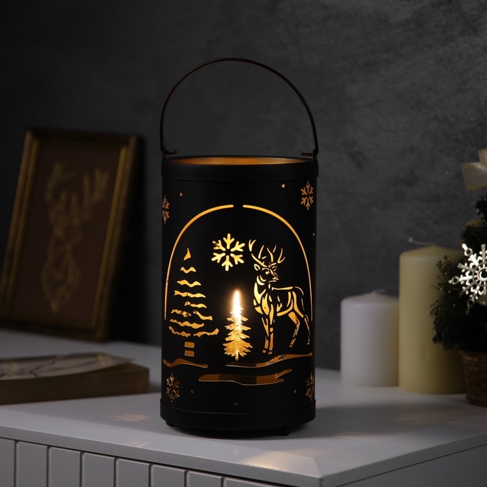 Фигура световая Фигура световая "Лесная поляна", 12.3x21 см, 1 LED. АААх3 (не в компл.), свечение тёплое белое