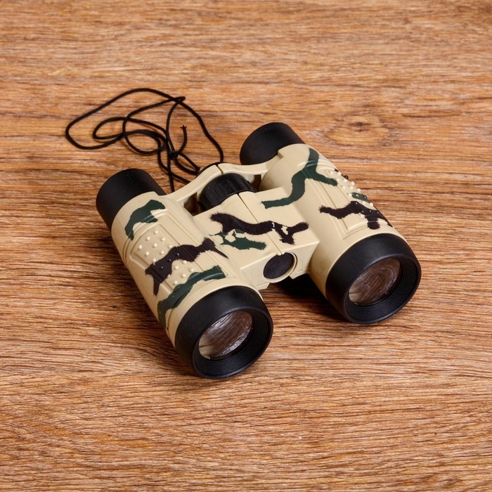 Бинокль 4х, детский, пластик, резина, микс, 10х11 см Бинокль 4х, детский, пластик, резина, микс, 10х11 см