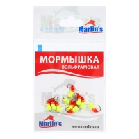 Мормышка вольфрам Marlin's Мураш №2, 3.5 мм, 0.65 г, цвет оранжевый, лимон, 10 шт