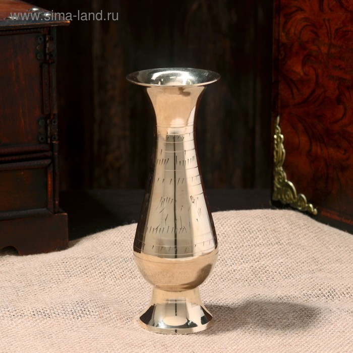 Ваза  Ваза "Аделфи" латунь 6,5х6,5х16,5 см