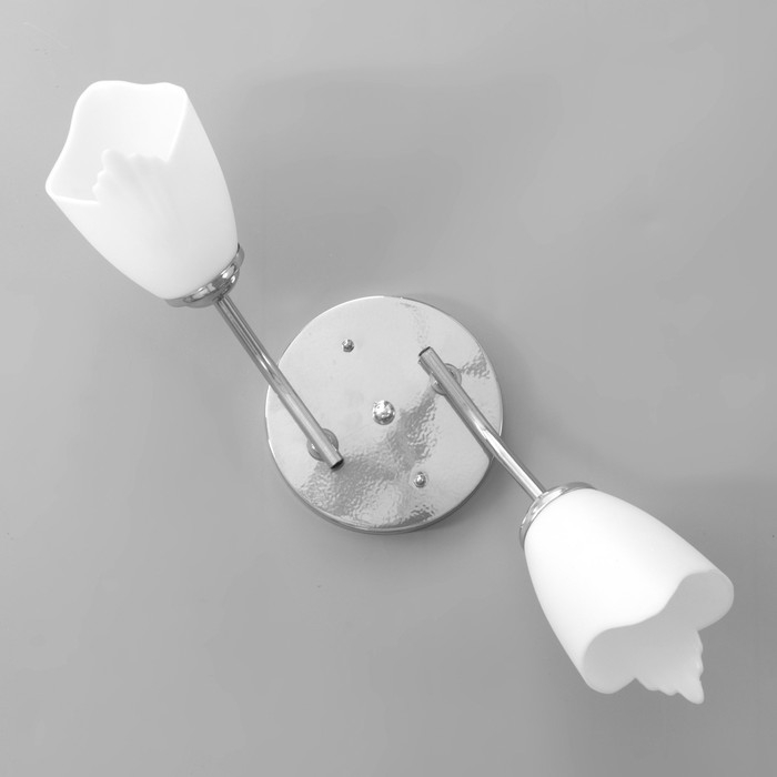 Люстра Оникс 2х15Вт E27 хром 50х15х15см BayerLux Люстра Оникс 2х15Вт E27 хром 50х15х15см BayerLux