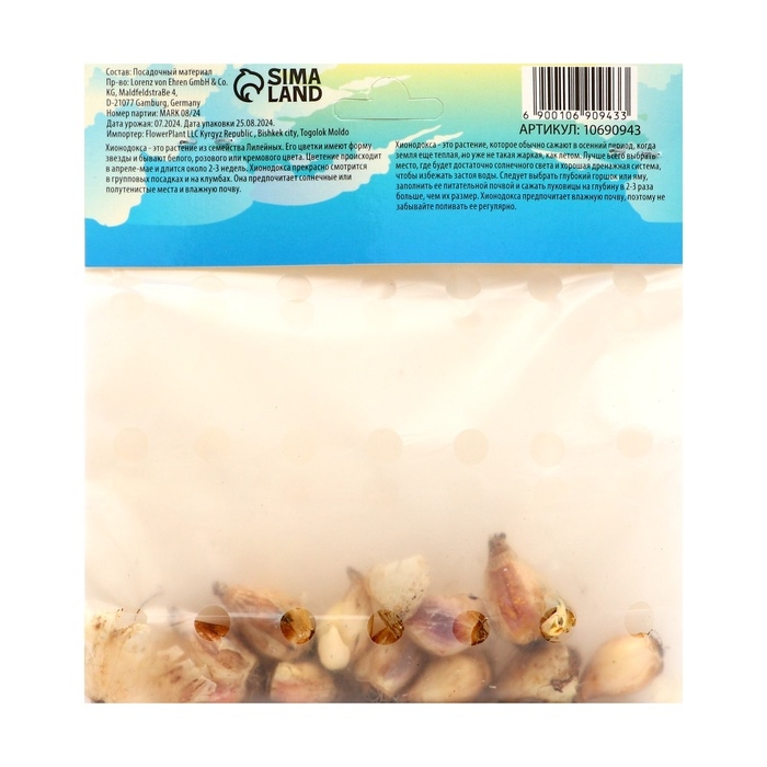 Хионодокса Роуз Квин, р-р 5/+, 10 шт, Осень 2024 Хионодокса Роуз Квин, р-р 5/+, 10 шт, Осень 2024