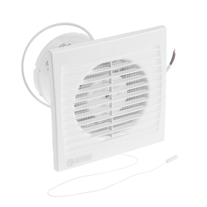 Вентилятор вытяжной Вентилятор вытяжной "КосмоВент" В100ВК-окш, d=100 мм, 144 м³/ч, с выключ, обр клапан, подш