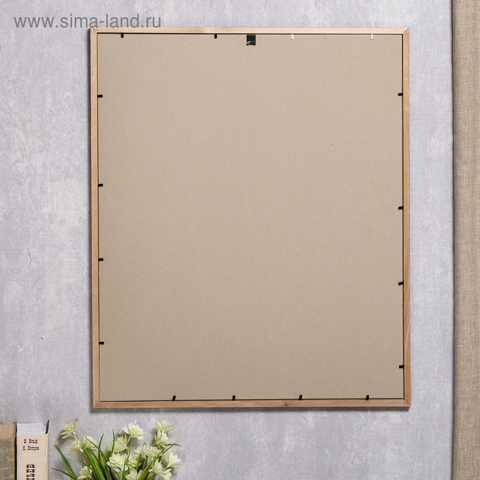 Фоторамка сосна с19 орех 50х60 см (пластиковый экран) Фоторамка сосна с19 орех 50х60 см (пластиковый экран)