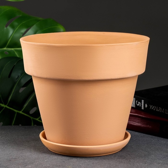 Горшок цветочный h17, d21, 3,2л, терракот Горшок цветочный h17, d21, 3,2л, терракот
