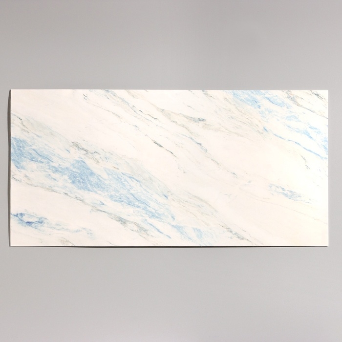 Панель самоклеящаяся 60*30см мрамор белый с синим Панель самоклеящаяся 60*30см мрамор белый с синим