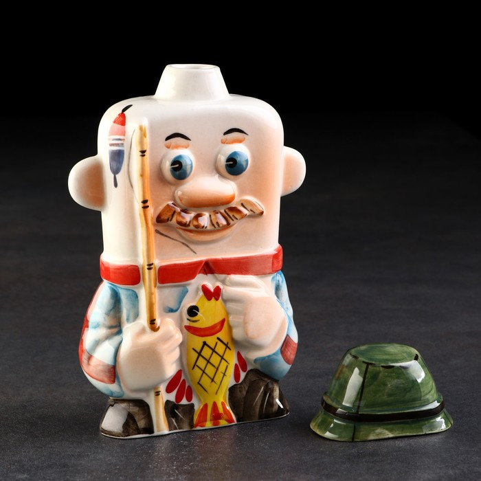 Штоф фарфоровый «Рыбак», 0.35 л, в упаковке книге Штоф фарфоровый «Рыбак», 0.35 л, в упаковке книге