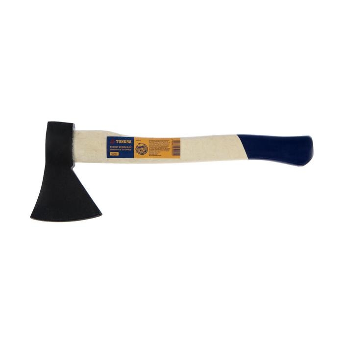 Топор кованый ТУНДРА, деревянное топорище 36 см, 500 г