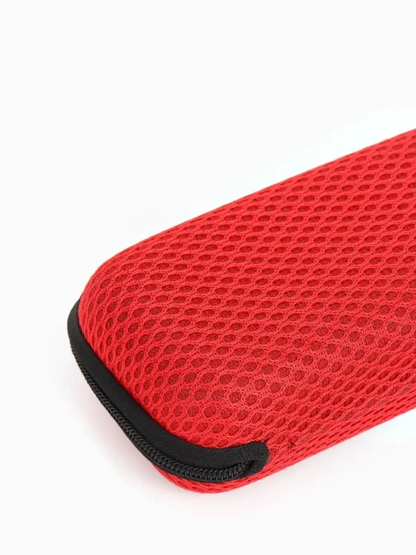 Футляр для очков на молнии, однотонный, размер 15&times;4&times;6.5 см, красный