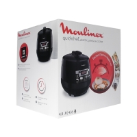 Мультиварка Moulinex CE430832, 1000 Вт, 5 л, 33 программы, керамическое покрытие, чёрная