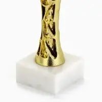 Кубок 186 С, наградная фигура, золото, подставка мрамор, 25&times;14.6&times;10 см