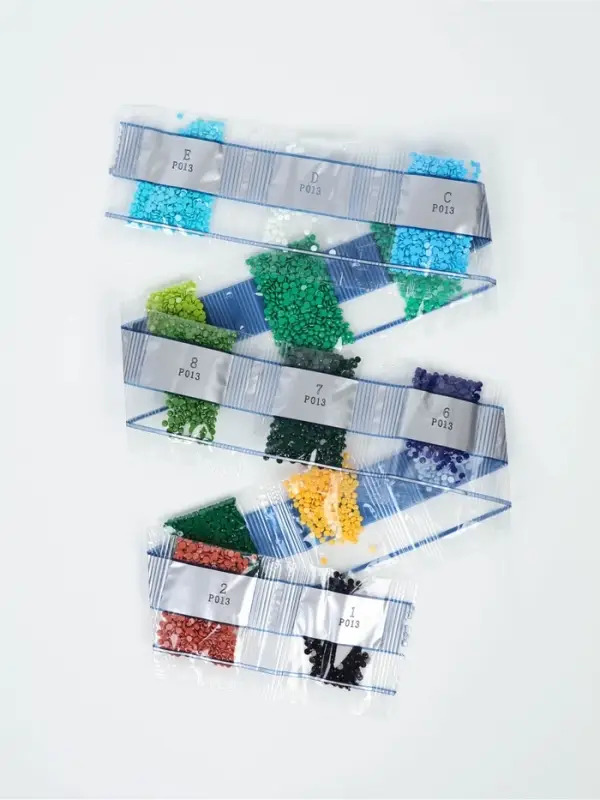 Алмазная мозаика с полным заполнением на холсте &laquo;Павлин&raquo;, 15&times;21 см