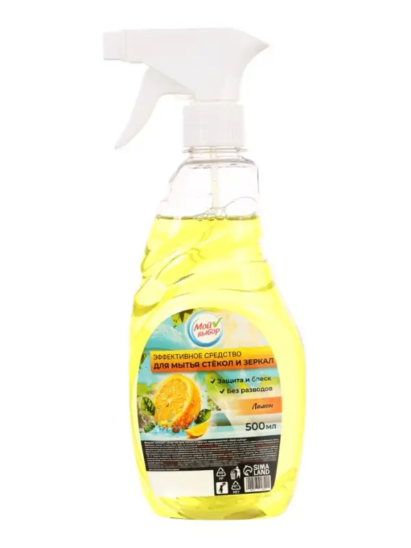 Средство для мытья стекол Мой выбор, &laquo;Лимон&raquo;, 500 мл