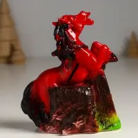 Копилка "Огненный конь с цветами" 14,5х12,5х6,5 см, Копилка "Огненный конь с цветами" 14,5х12,5х6,5 см,