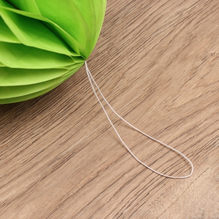 Шар бумажный декоративный, диаметр 30 см, цв. зелёный