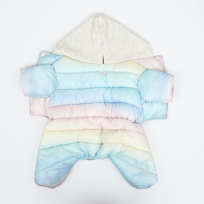 Комбинезон  Комбинезон "Для прогулки", размер 18 (ДС 40 см, ОГ 50 см, ОШ 38 см), пастельный