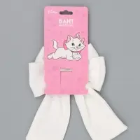 Бант для волос на заколке с лентами, белый, Коты аристократы Бант для волос на заколке с лентами, белый, Коты аристократы