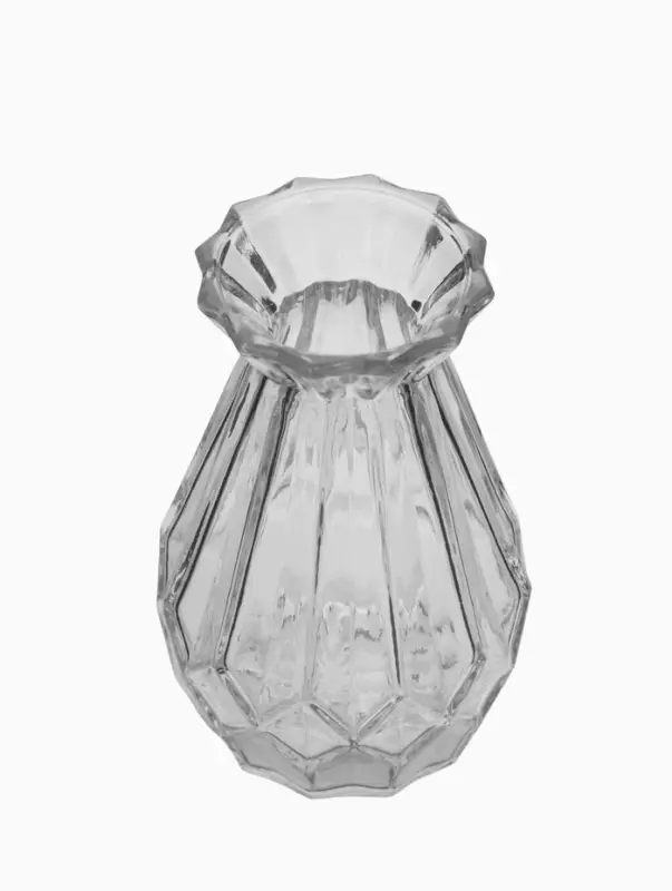 Ваза настольная стекло "Миниатюра" (набор 12 шт) 8-13 см, прозрачный