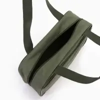 Сумка для обуви TEXTURA, на молнии наружный карман, размер 33&times;10&times;20 см, хаки