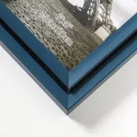 Фоторамка пластик 15х20 см "Остин" иссиня-чёрный 23,5х18,5х1,5 см