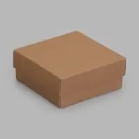 Коробка подарочная складная, упаковка, крышка-дно, крафт, 12&times;12&times;5 см