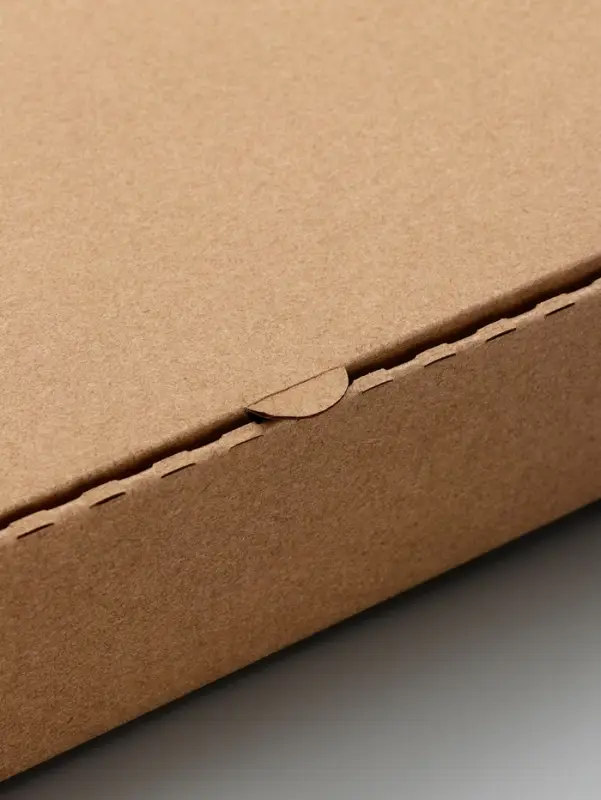 Коробка для пиццы, бурая, 32&times;32&times;6 см