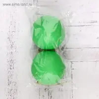 Ёлочные игрушки &laquo;Матовый&raquo;, шары новогодние, пластик, набор d=8 см, 2 шт., зелёный