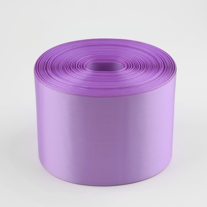 Лента атласная, 100 мм × 100 ± 5 м, цвет сиреневый Лента атласная, 100 мм × 100 ± 5 м, цвет сиреневый