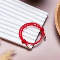 Браслет-оберег &laquo;Красная нить&raquo;, защита, красный в серебре, d=6