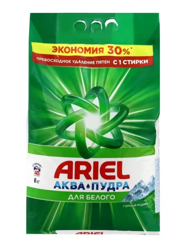 Стиральный порошок Ariel &laquo;Горный родник&raquo;, автомат, 6 кг