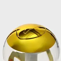 Башня пивная &laquo;Шар&raquo;, колба 3 л, ёмкость для льда, подсветка, пластик, золотистая