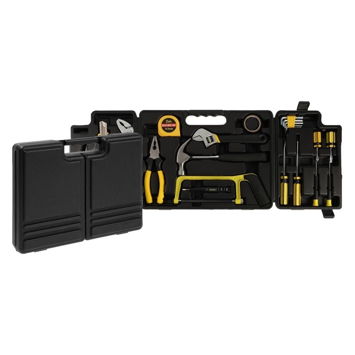 Набор инструментов в кейсе ЛОМ, универсальный, 21 предмет Набор инструментов в кейсе ЛОМ, универсальный, 21 предмет