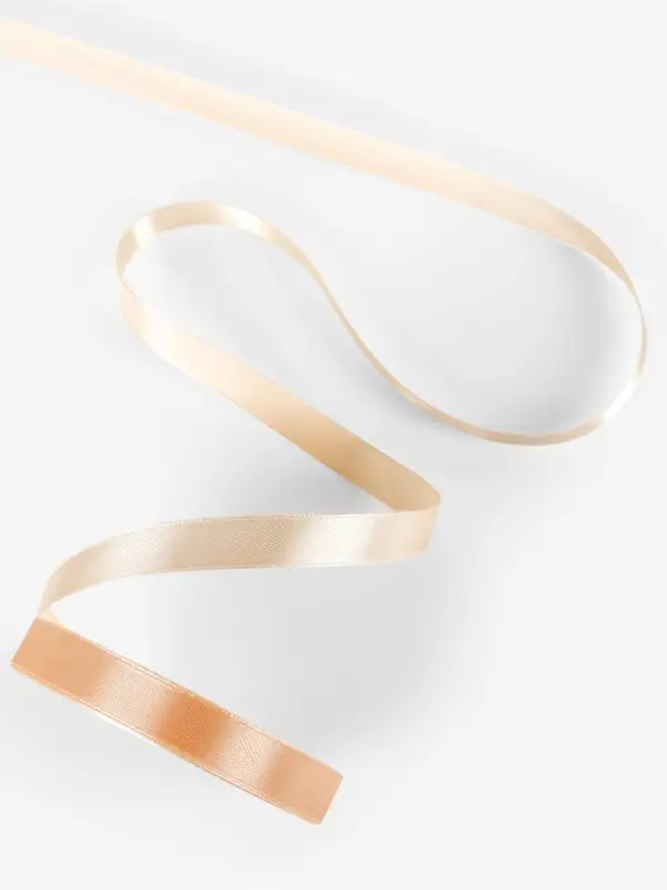 Лента атласная, 12 мм, 23±1 м, кремово-розовая №06 Лента атласная, 12 мм, 23±1 м, кремово-розовая №06