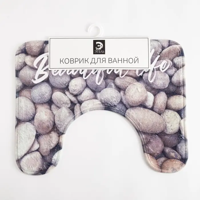 Коврик для ванной Этель Beautiful life, 50&times;40 см, велюр