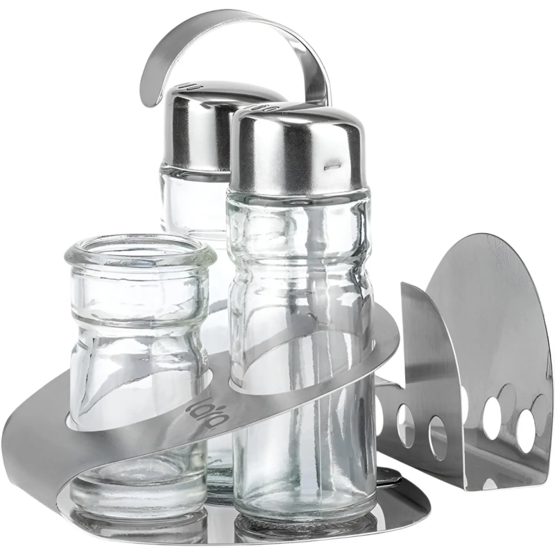 Набор для специй LARA: солонка, перечница, для зубочис.,салфетница(LR08-02)