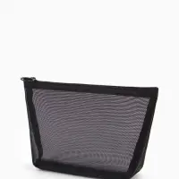 Косметичка дор Сетка 17*6,5*13,5, отд на молнии, черный Косметичка дор Сетка 17*6,5*13,5, отд на молнии, черный