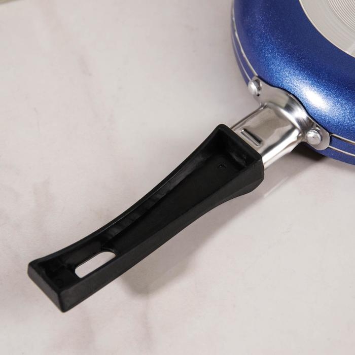 Сковорода «Лерой», d=16 см, пластиковая ручка, антипригарное покрытие, цвет МИКС