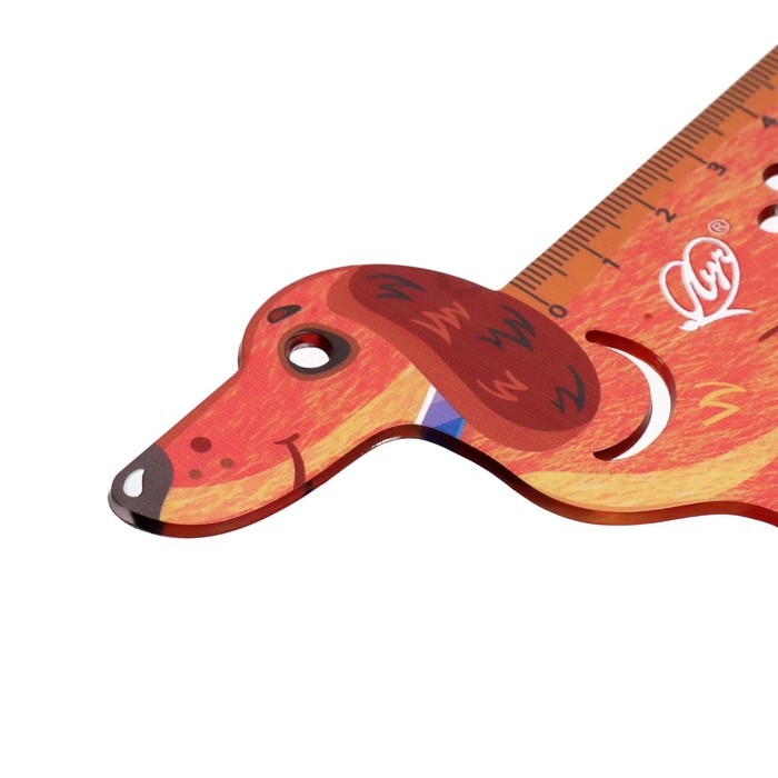 Линейка фигурная 20 см Линейка фигурная 20 см "Такса"