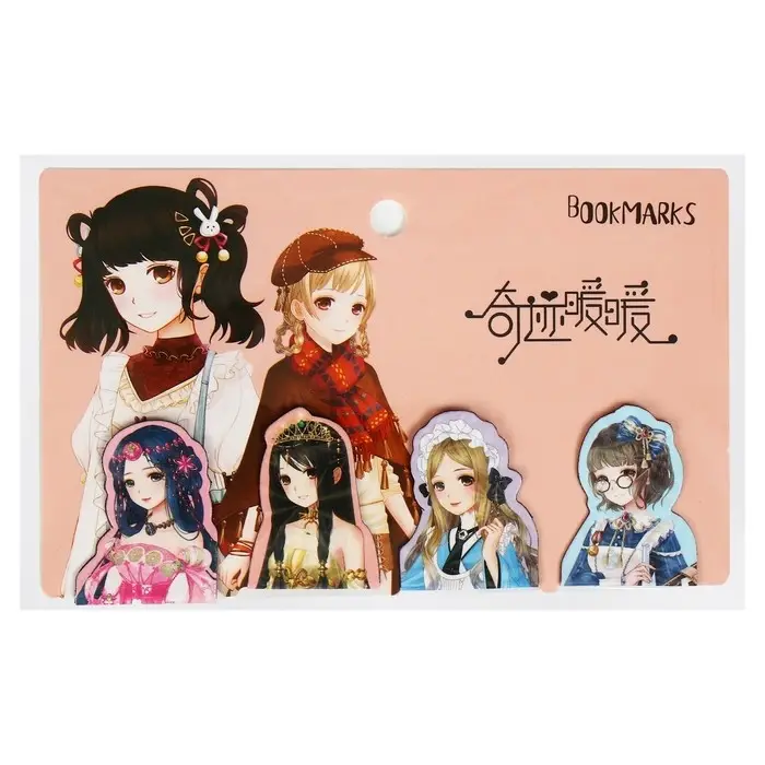 Набор магнитных закладок для книг Calligrata 4 штуки, Набор магнитных закладок для книг Calligrata 4 штуки, "Аниме", МИКС