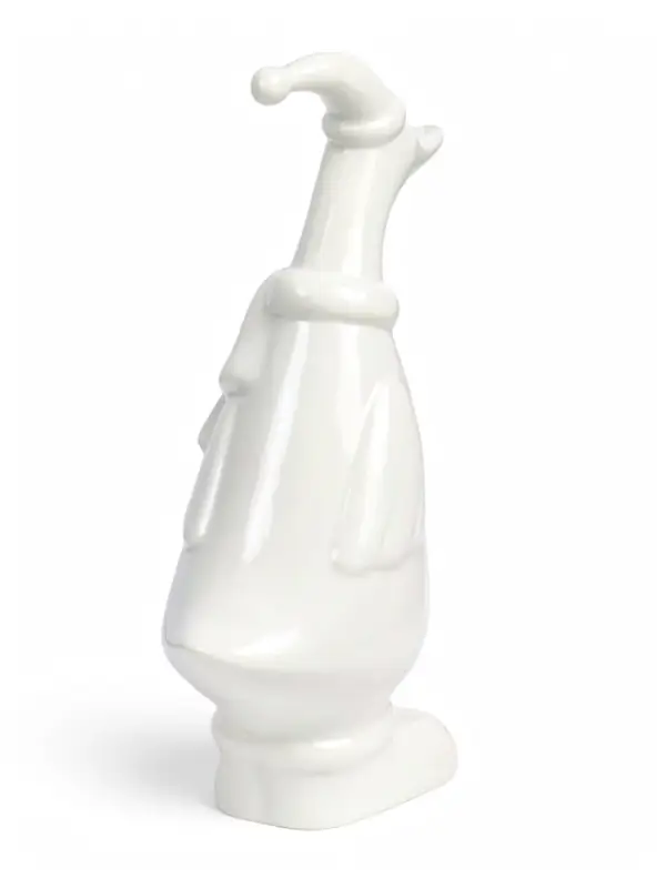 Фигурка декоративная &laquo;Гусь в шарфике и колпаке&raquo;, керамика, 10.3&times;5.4&times;16 см, белая