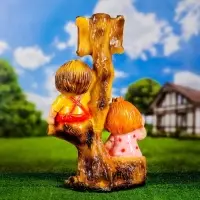 Садовая фигура из гипса &laquo;Мальчик и девочка на дереве&raquo;, 66&times;31&times;40 см, МИКС