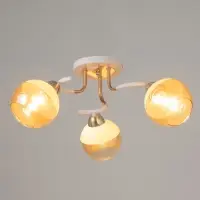 Люстра потолочная BayerLux &laquo;Анден&raquo;, 3хЕ27, 40 Вт, бело-золотой, 51&times;51&times;22 см