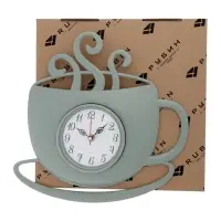 Часы настенные интерьерные &laquo;Чашка с дымком&raquo;, 31.5&times;30.5 см, бесшумные, зелёные