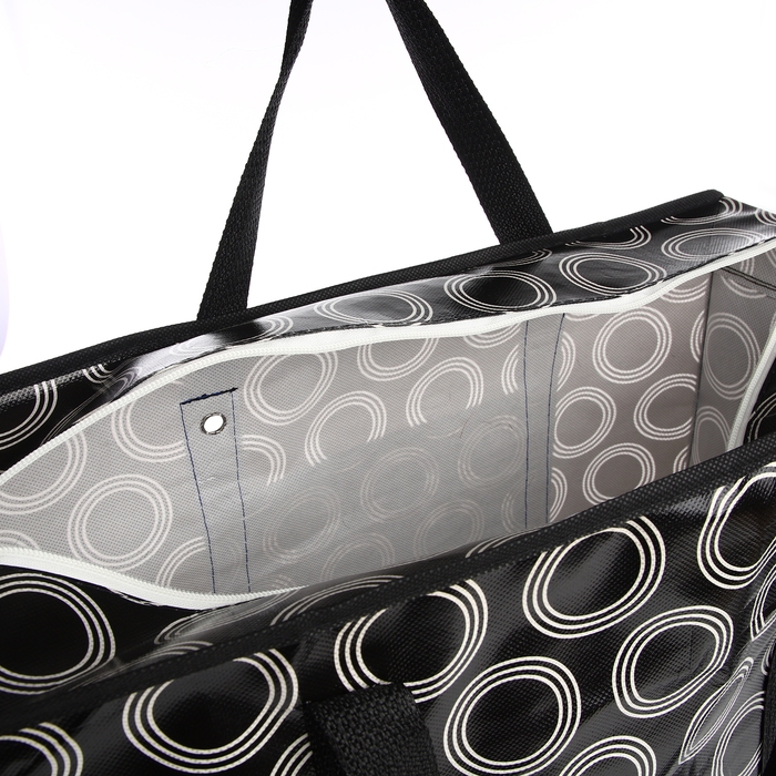 Сумка хозяйственная на молнии, 35 л, цвет чёрный Сумка хозяйственная на молнии, 35 л, цвет чёрный