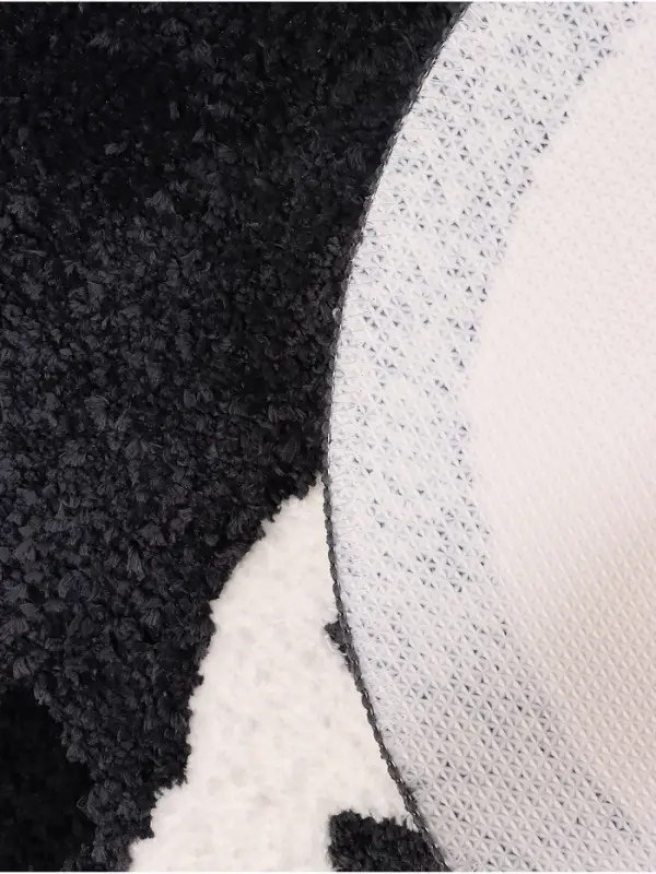 Коврик Доляна Kitty, 55&times;64 см, ворс 1 см, микрофибра, серо - белый