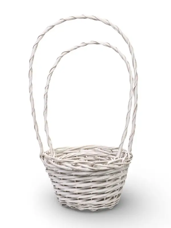 Набор корзин 2 шт, 27х77х17, 19х19х13,  лоза белый