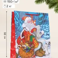 Пакет подарочный &laquo;Письмо Деду Морозу&raquo;, 26&times;12&times;32 см