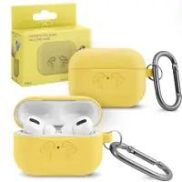 Чехол APods Pro Hang Silicon Сase с карабином   HF yellow
