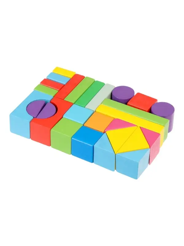 Кубики детские деревянные 27 деталей Кубики детские деревянные 27 деталей